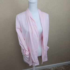 J. CREW Light Pink Textured Open Cardigan Small (2971)